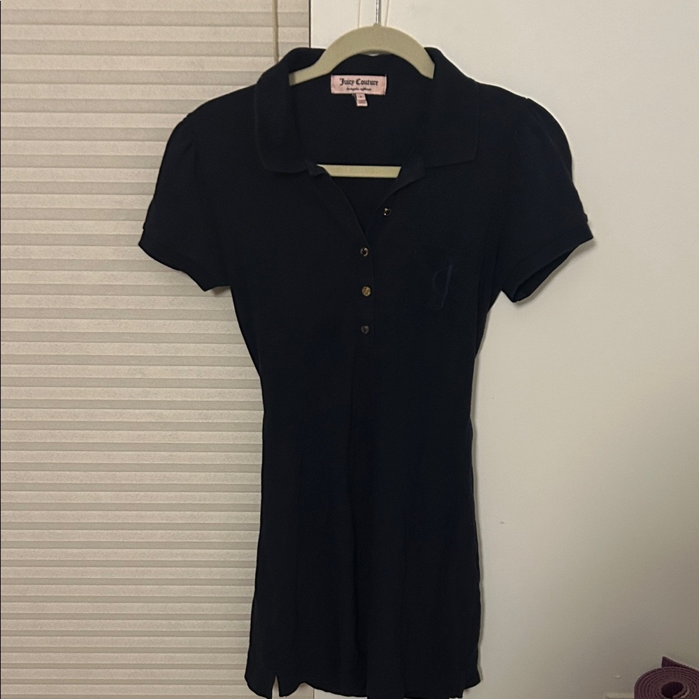 Juicy Couture navy blue Button Down Shirt dress
